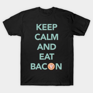 Keep Calm and Eat Bacon Tee Tshirt T-Shirt